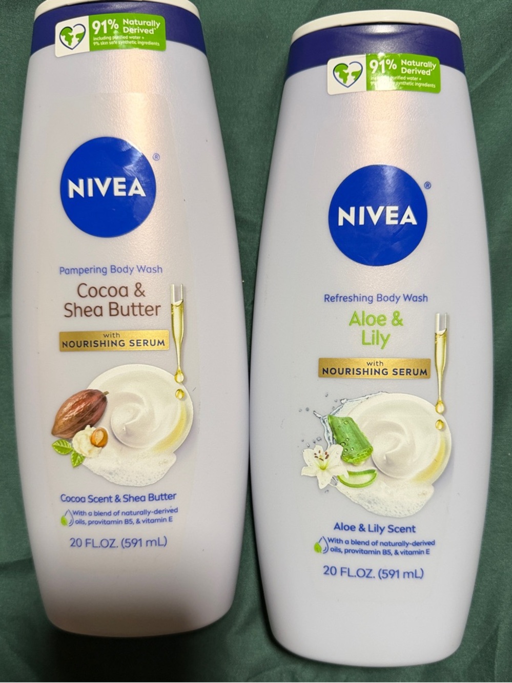 NIVEA Cocoa & Shea Butter Body Wash duo